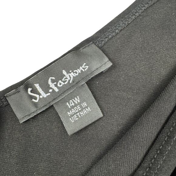 S.L. Fashions Formal Dressy Evening Gown Maxi Dress Lace Skirt Women's Size 14W - Picture 10 of 12